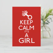 Hou het meisje kalm aankondiging (Staand voorkant)