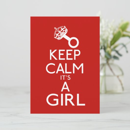 Hou het meisje kalm aankondiging (Staand voorkant)