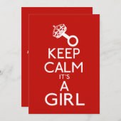 Hou het meisje kalm aankondiging (Voorkant / Achterkant)