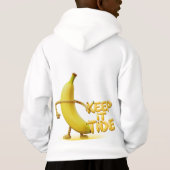 Hou het netjes – Grappige Bananentypografie Minima (Achterkant)