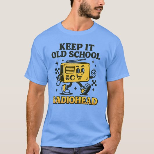 HOU HET OLD SCHOOL RADIOHEAD T-SHIRT (Voorkant)