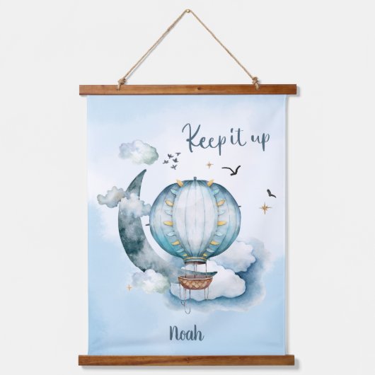 Hou het omhoog Schip in de oceaan Hangend Wandkleed (Voorkant)