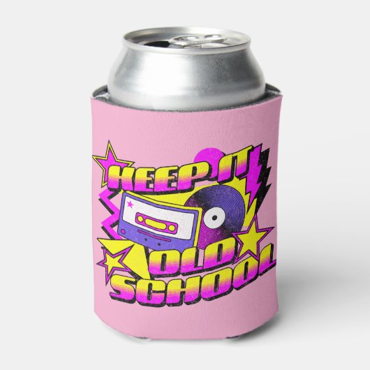 Hou het op de oude school blikjeskoeler (Blikje Voorkant)