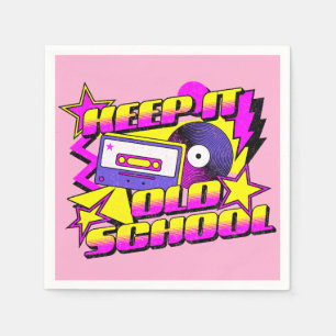 Hou het op de oude school servet