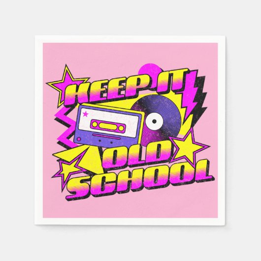 Hou het op de oude school servet (Voorkant)