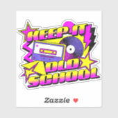 Hou het op de oude school sticker (Vel)