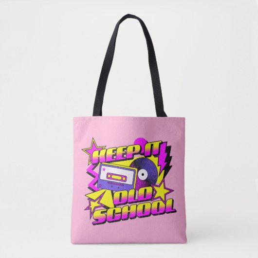 Hou het op de oude school tote bag (Voorkant)