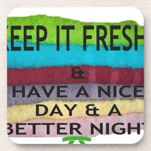 hou het op freesh bier onderzetter (Voorkant)