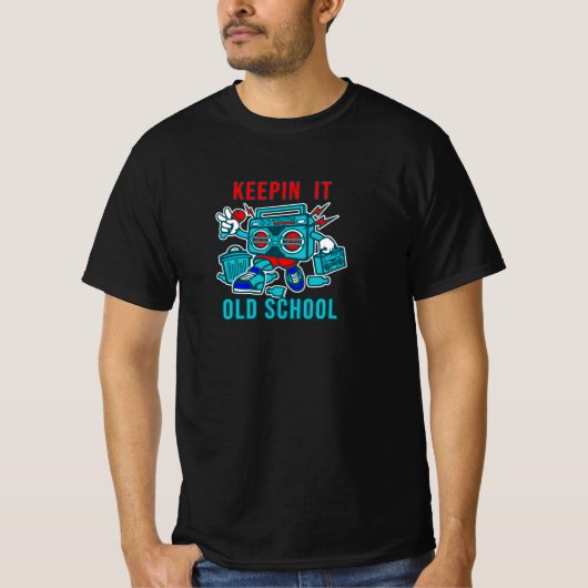 Hou het op Old School T-shirt (Voorkant)