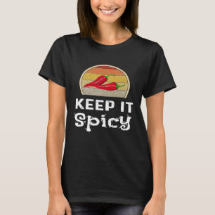Hou het pittig chili kookwedstrijd Retro koken che T-shirt