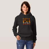 Hou het plat en kijk niet terug bestuurder mijnwer hoodie (Voorkant volledig)