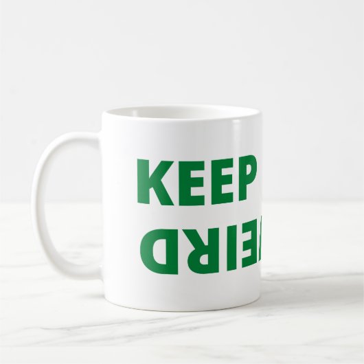 Hou het raar. koffiemok (Links)