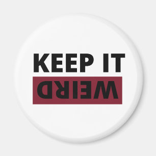 Hou het raar. magneet