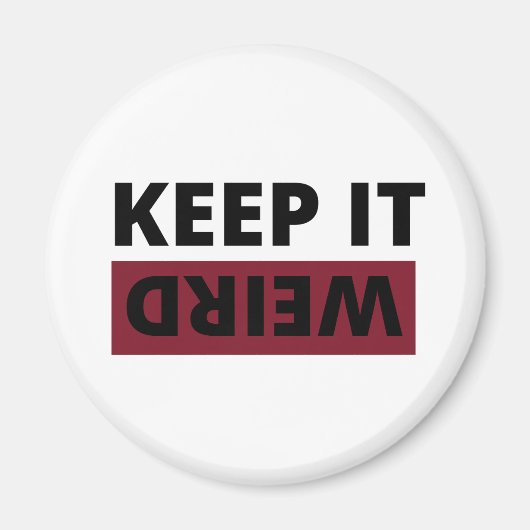 Hou het raar. magneet (Voorkant)