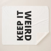 Hou het raar. sherpa deken (Voorkant (horizontaal))