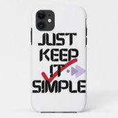 Hou het simpel | Minimalistische iPhone hoesje (Achterkant)