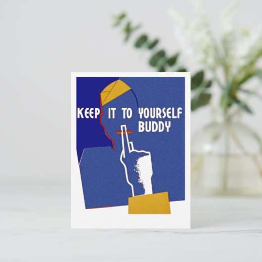 Hou het voor jezelf, Buddy Briefkaart (Staand voorkant)