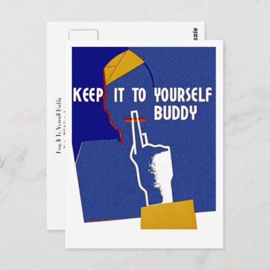 Hou het voor jezelf, Buddy Briefkaart (Voorkant / Achterkant)