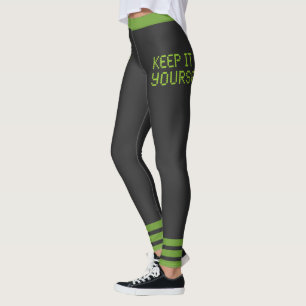 Hou het voor jezelf Green Stripes Leggings
