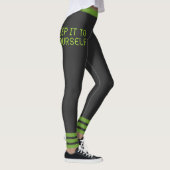 Hou het voor jezelf Green Stripes Leggings (Rechts)