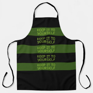 Hou het voor jezelf Green Stripes Schort