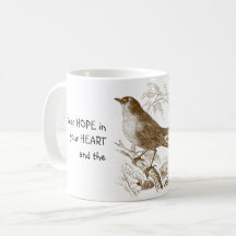 Hou hoop in je hart zingende vogel