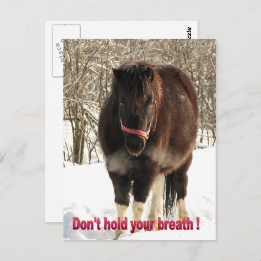 Hou je adem niet in briefkaart (Voorkant / Achterkant)