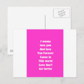 Hou je altijd van je briefkaart (Voorkant / Achterkant)