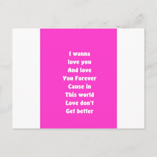 Hou je altijd van je briefkaart (Voorkant)