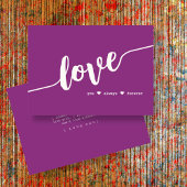 "Hou je altijd voor altijd" Raspberry Script Kaart