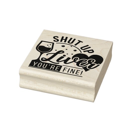 Hou Je Bek Lever Citaat Rubberstempel (Stempel)