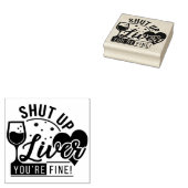 Hou Je Bek Lever Citaat Rubberstempel (Gestempeld)