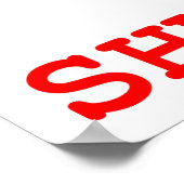 Hou Je Bek Zie Er Grappig Uit Poster (Hoek)