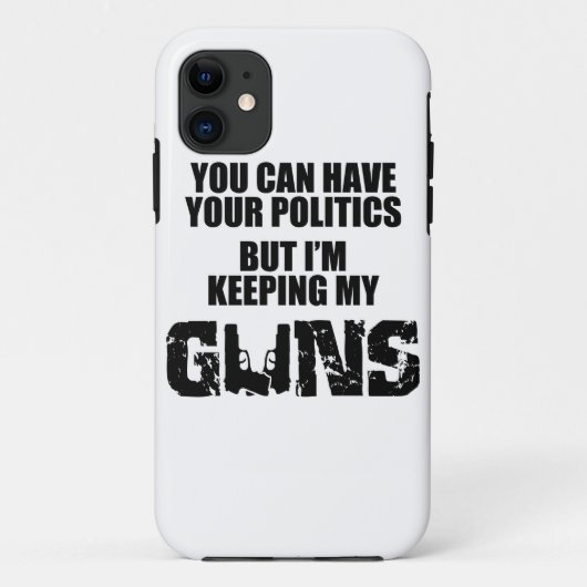Hou je beleid, ik hou mijn Pistolen Case-Mate iPhone Case (Achterkant)