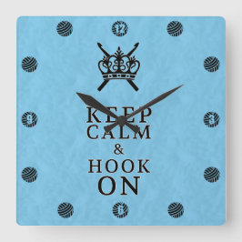 Hou je beugel op de Crochet Craft Room Vierkante Klok