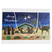 Hou je Christus in kerstcadeautassen Large Cadeautasje (Achterkant)