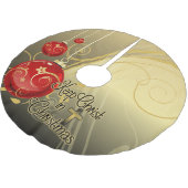 Hou je Christus vol Kerstmis, goud/rood Christelij Kerstboom Rok (Gekanteld)