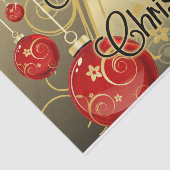 Hou je Christus vol Kerstmis, goud/rood Christelij Tissuepapier (Detail)