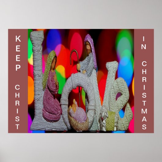 Hou je Christus vol kerstmis Poster (Voorkant)