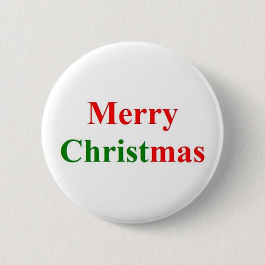 Hou je Christus vol kerstmis Ronde Button 5,7 Cm (Voorkant)