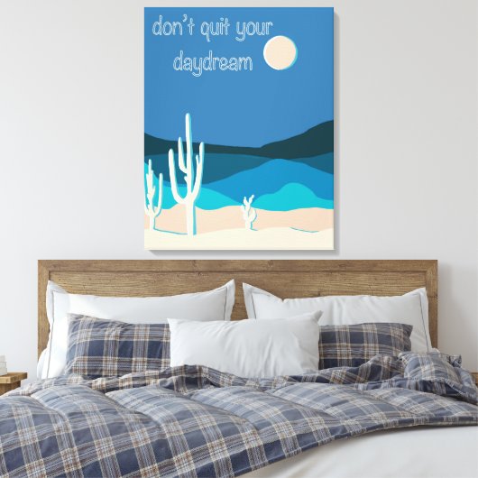 Hou je dagdroom niet op canvas afdruk (Insitu (Slaapkamer))