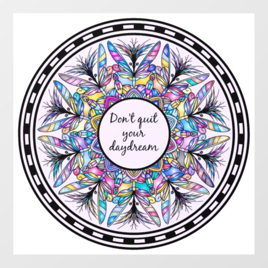 Hou je dagdroom niet op raamsticker (Vel)