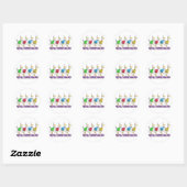 hou je eenden bij elkaar ronde sticker (Vel)