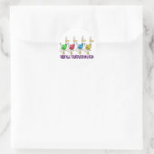 hou je eenden bij elkaar ronde sticker (Tas)