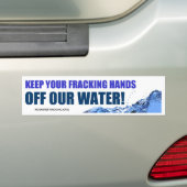 Hou je frackkoppels uit ons water bumpersticker (Op auto)