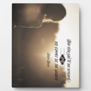 Hou je gezicht naar de zon. fotoplaat