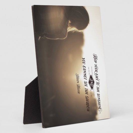 Hou je gezicht naar de zon. fotoplaat (Zijkant)