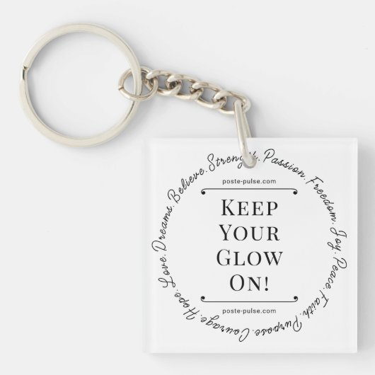 Hou je gloed aan! Sleutelhanger (voorkant)