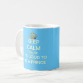Hou je goed in de Mok Prins Gift (blauw) (Voorkant links)