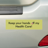 Hou je handsff... bumpersticker (Op auto)
